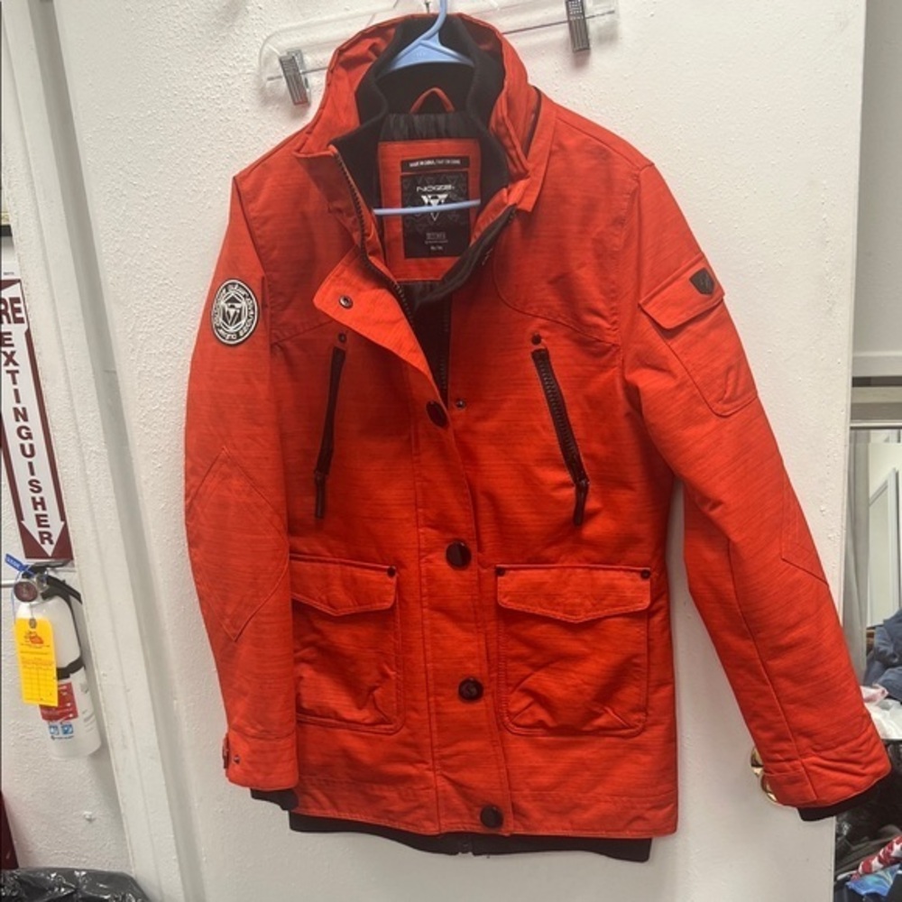 Noize womens Vibrant Red Winter Jacket